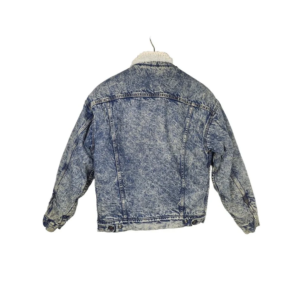 Vintage Levi's Sherpa Lined Denim‎ Trucker Jacket Type III USA Men's M 70609 90s